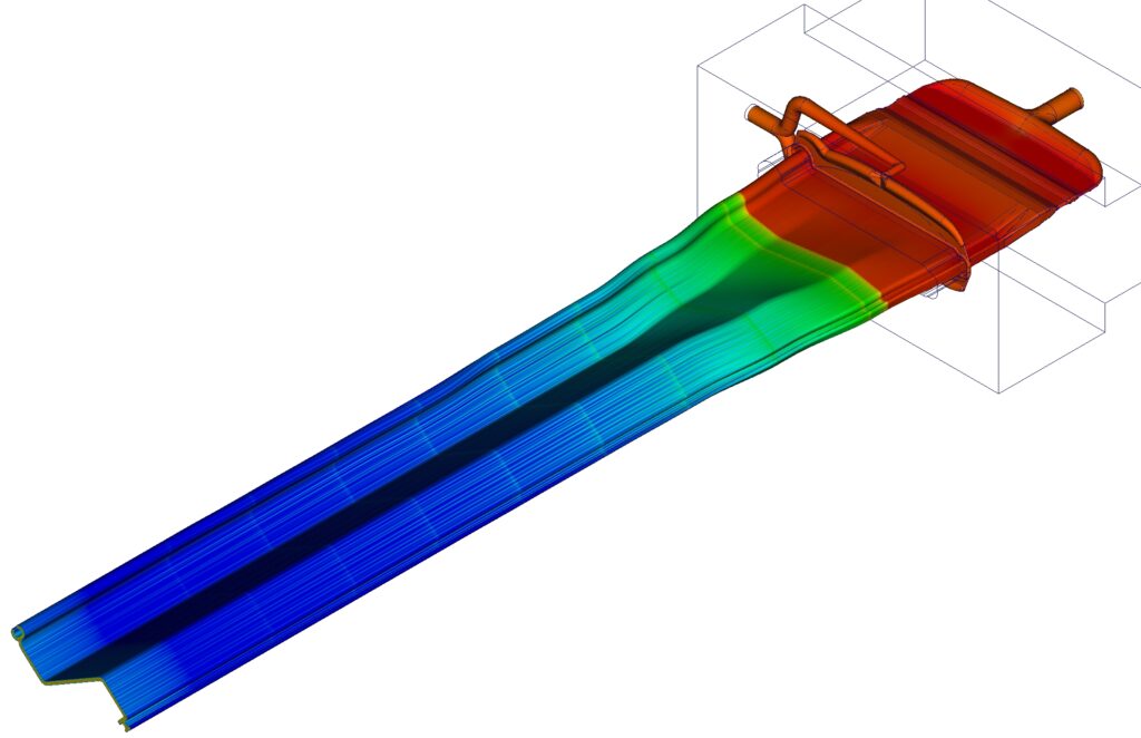 Plastic Flow’s polyXtrue optimization software simulates 3D flow through mono and coex dies, to enable optimization of die geometry, processing conditions and material selection. 