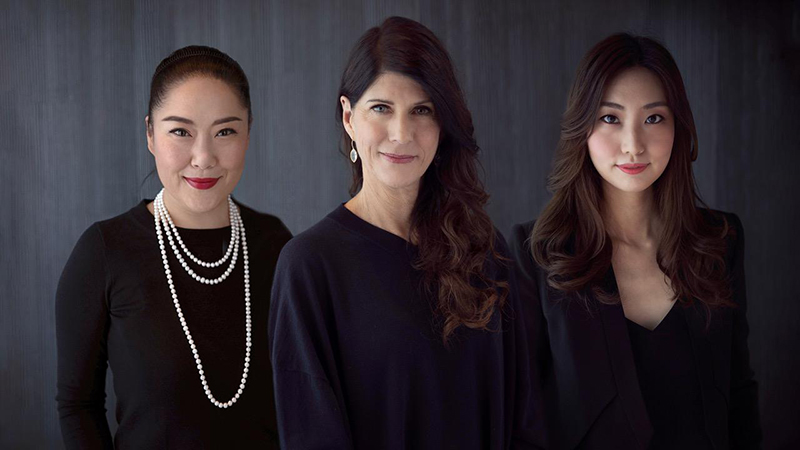 Three women lead the Lucid Motors design team, (l. to r.) Joann Jung, Sue Magnusson and Jenny Ha.