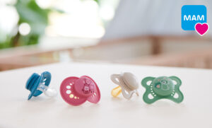 The MAM Original Pure pacifier combines renewably sourced Bornewables PP from Borealis with Neste RE consumer recyclate produced entirely from renewable materials. 