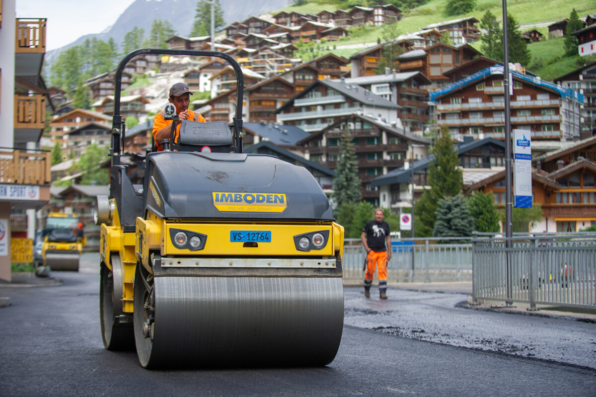 Scotland’s MacRebur Ltd. is among companies using waste plastics in paving projects around the world, including this one in Zermatt, Switzerland.
