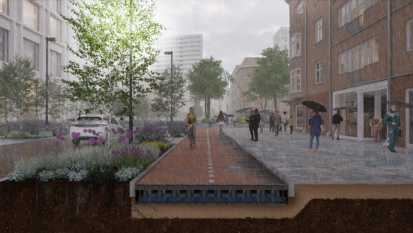 Target applications include footpaths and bike paths, with the option to use the paving system for public squares and school playgrounds. As the technology matures, parking lots are also potential applications. 