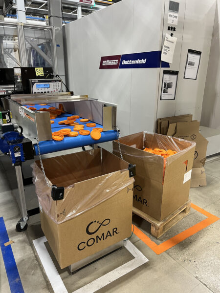 Comar injection molds PP lids for blow molded HDPE canisters used for packaging wet wipes and for the nutraceutical industry. 