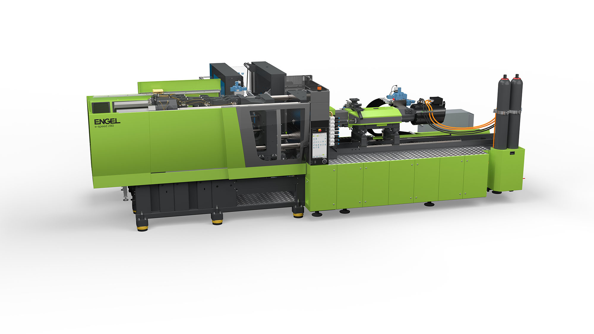 Engel’s hybrid e-speed 280/50 injection machine is used to demonstrate benefits of the process technology.  