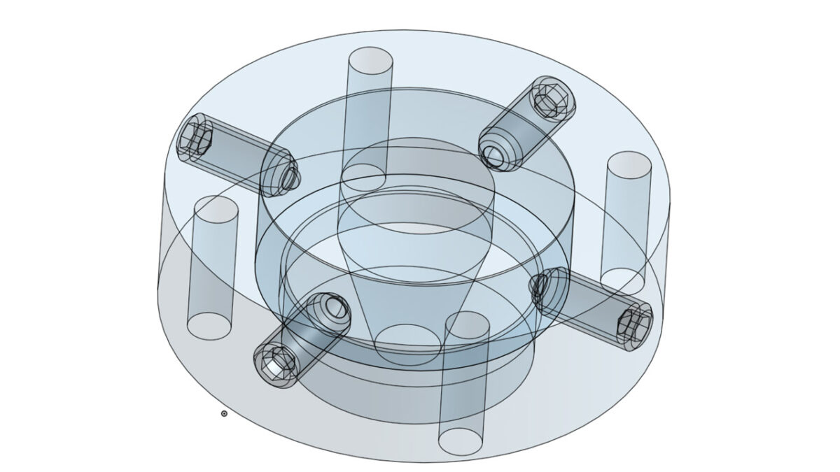 Diagram of one application of the die ring
