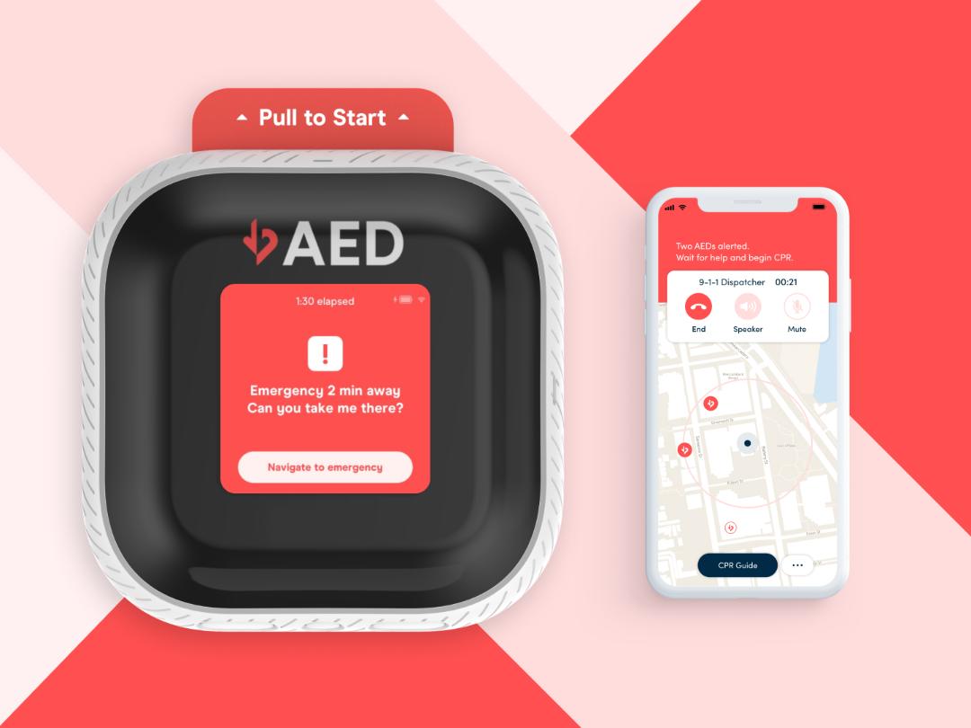 Avive Solutions and NewDealDesign created a novel automated external defibrillator device and connected network named Connect AED to shorten response times to sudden cardiac arrest victims.
