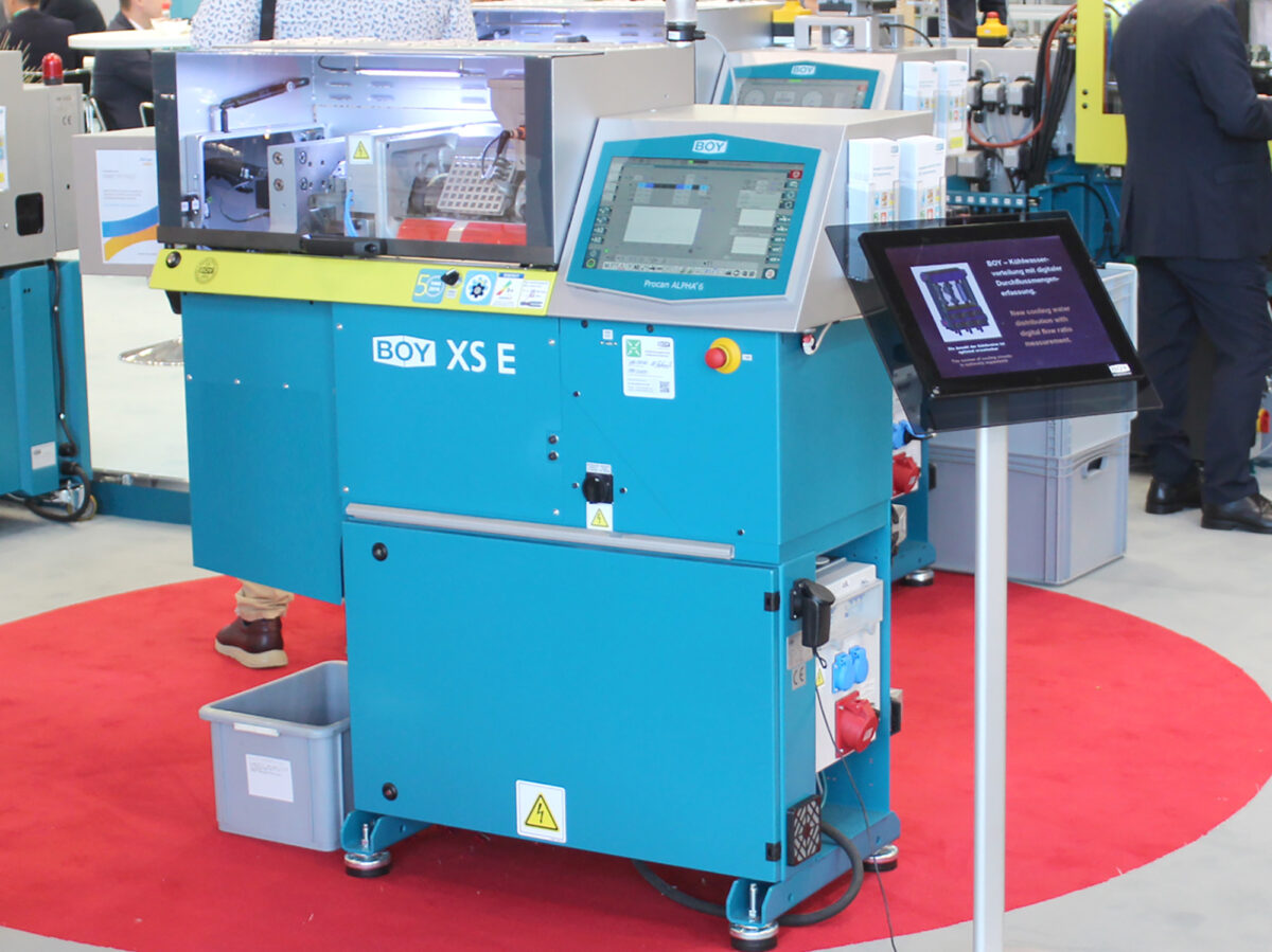 Boy’s new 10-ton (100-kN) XS E micromolding machine is planned to be available in the U.S. in the fall.