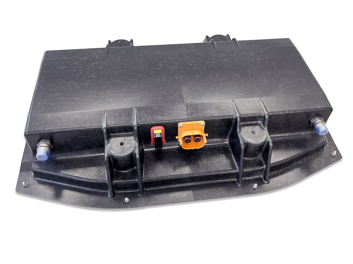 This new lightweight EV battery enclosure uses various fiber-reinforced composite materials