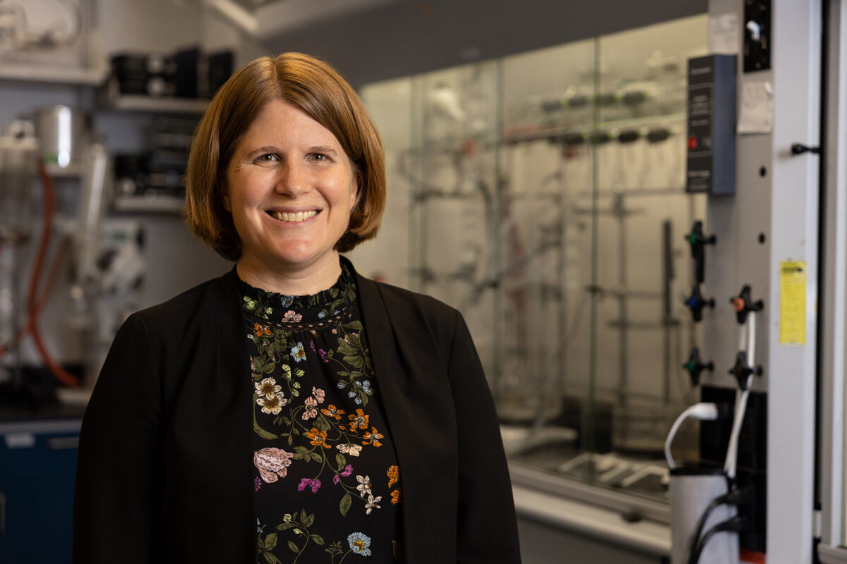 Dr. Megan Robertson is spearheading UH’s effort to apply chemical functionalization strategies to recycled polyolefins.