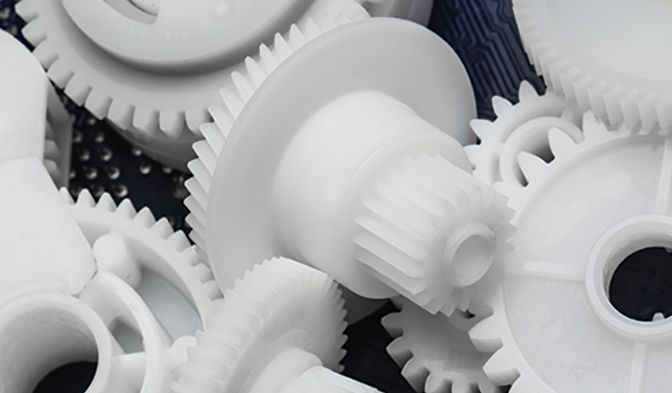 High-performance Delrin acetal homopolymer is one of the most used resins in plastic gears.