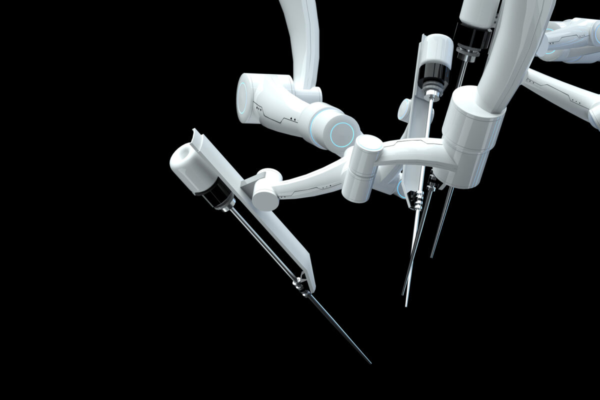 Robotic surgery unit combines multiple medical devices with engineered plastics.