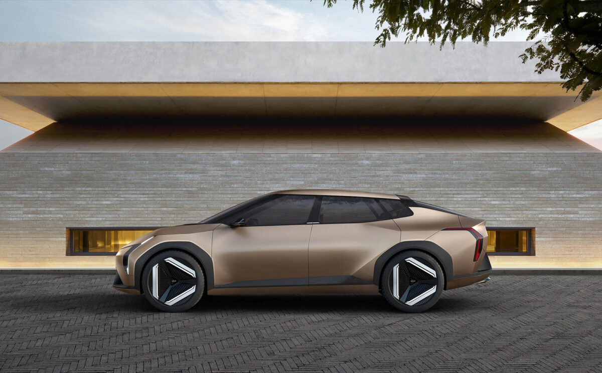The Kia EV4 concept model is one of the proving grounds for Kia’s use of sustainable materials.