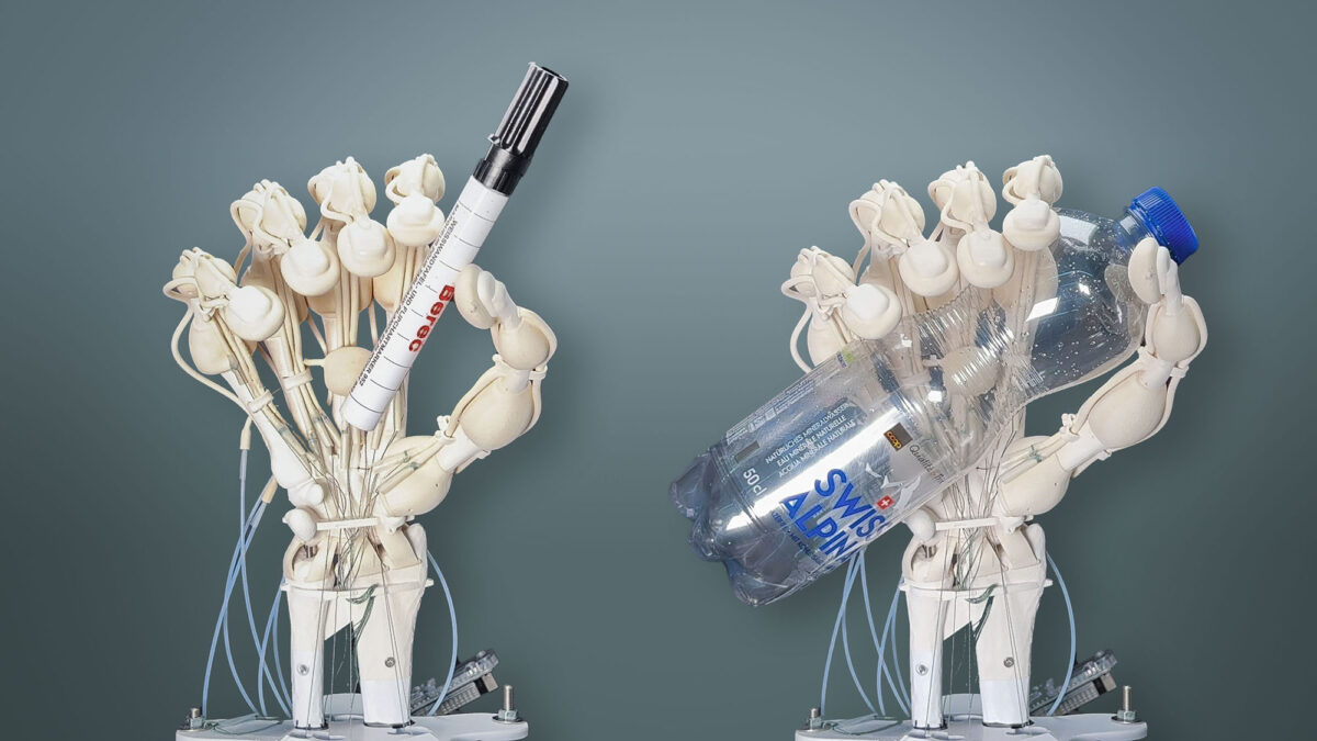 The partners used the new technology to 3D print a robotic hand with bones, ligaments and tendons made of different polymers using a new laser scanning technique. It did so using slow-curing polymers, all in a single print, with no assembly of subcomponents needed.