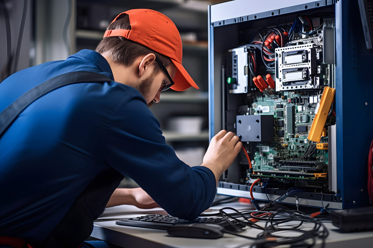 Electronic and electrical components made with plastics.