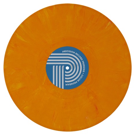 Ontario-based Precision Record Pressing Inc. says its Eco Mix albums use entirely recycled material made of leftovers from any color that cannot otherwise be used. Precision Record Pressing Inc. 