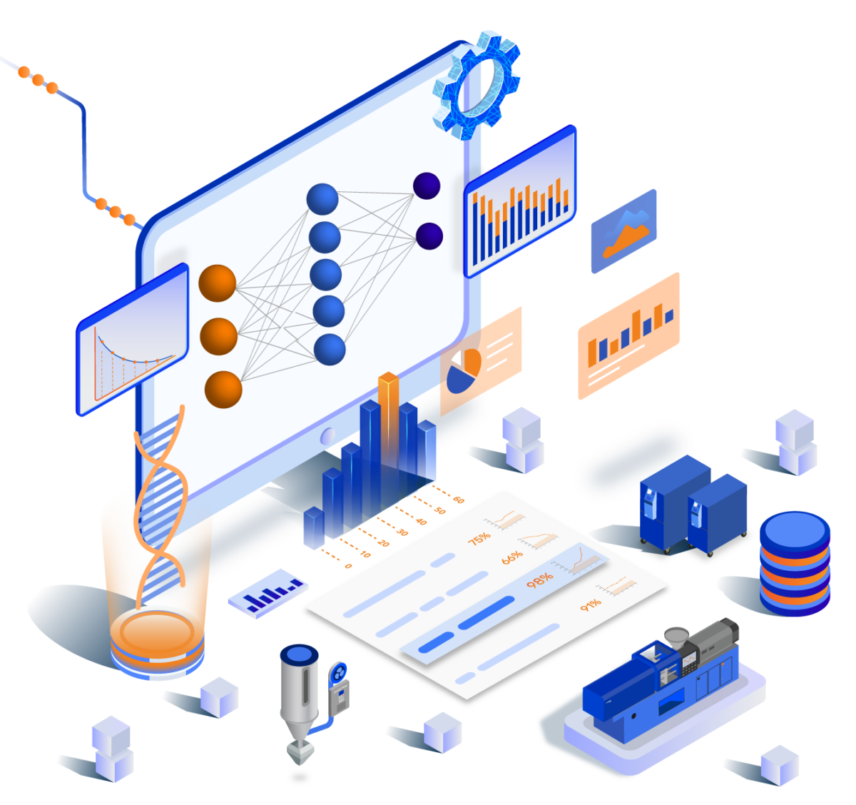 Delving into the technical challenges of the plastics processing industry, Jannik highlighted the inefficiencies of traditional methods and emphasized the transformative potential of AI integration. Courtesy of Osphim