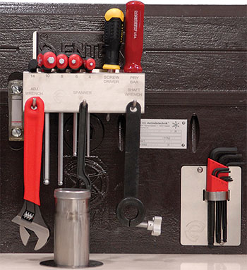 ENTEK point-of-use tool sets allow quick adjustments of extrusion systems in use for processing tests at the company’s Pilot Plant.