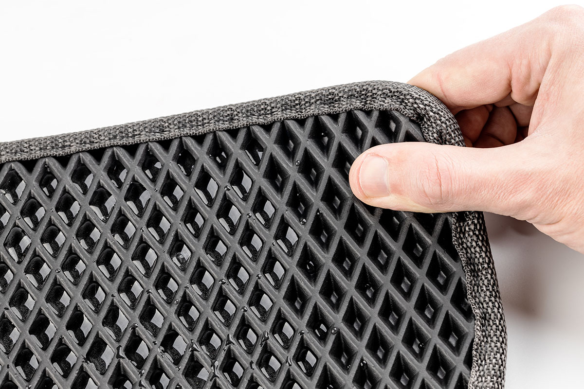 EVA is a copolymer that combines the flexibility of rubber with the processability of thermoplastics.