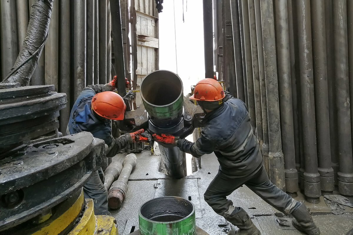 Once an oil well is no longer productive, it must be sealed off to prevent the release of harmful substances into the environment.