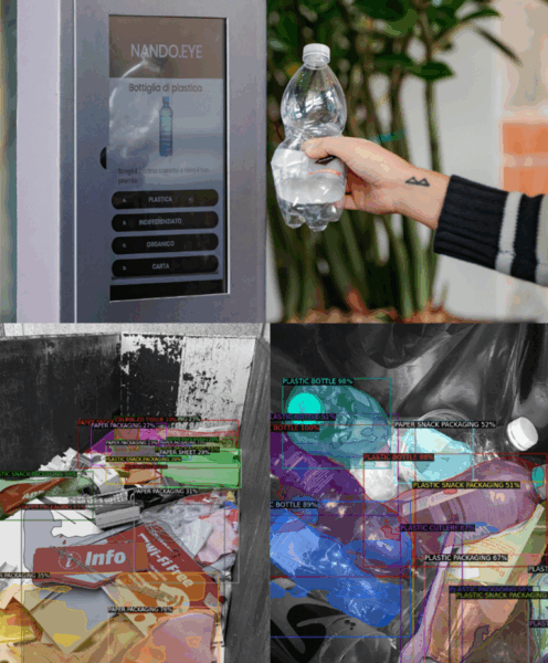 NANDO is an AI capable of monitoring waste production to optimize waste management. Courtesy of NANDO.