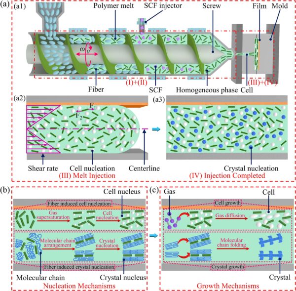 Glass fiber and MIM may be conducive to increasing the applications of MIM products. Courtesy of Effects of fiber content on crystallization behavior and mechanical properties for fiber-reinforced microcellular injection molding combined with in-mold decoration process.
