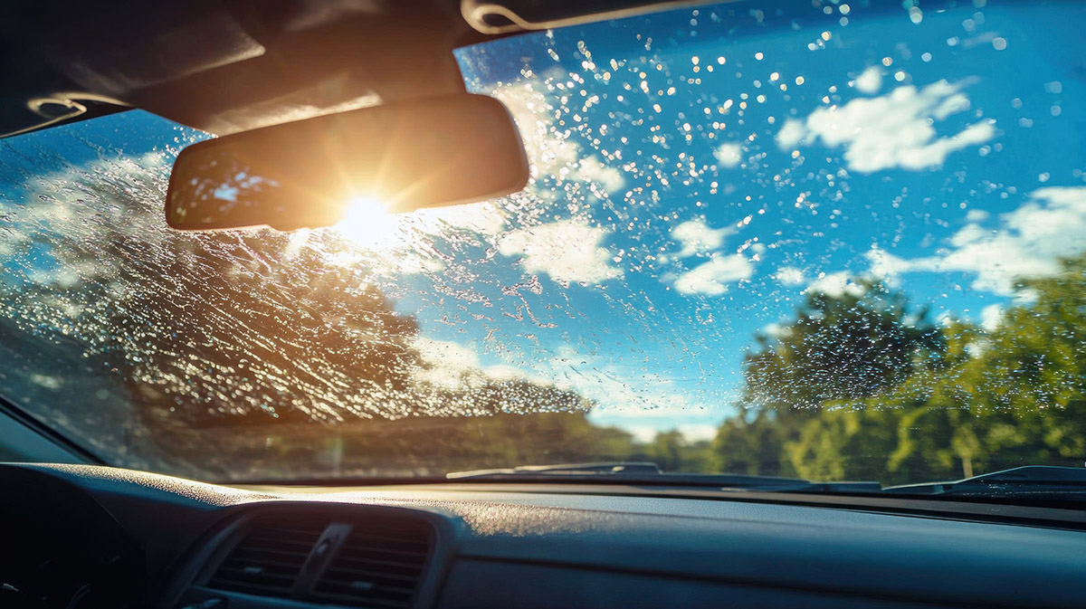 Weathering and visibility are challenges when seeking lightweight, safe alternatives to glass windshields.