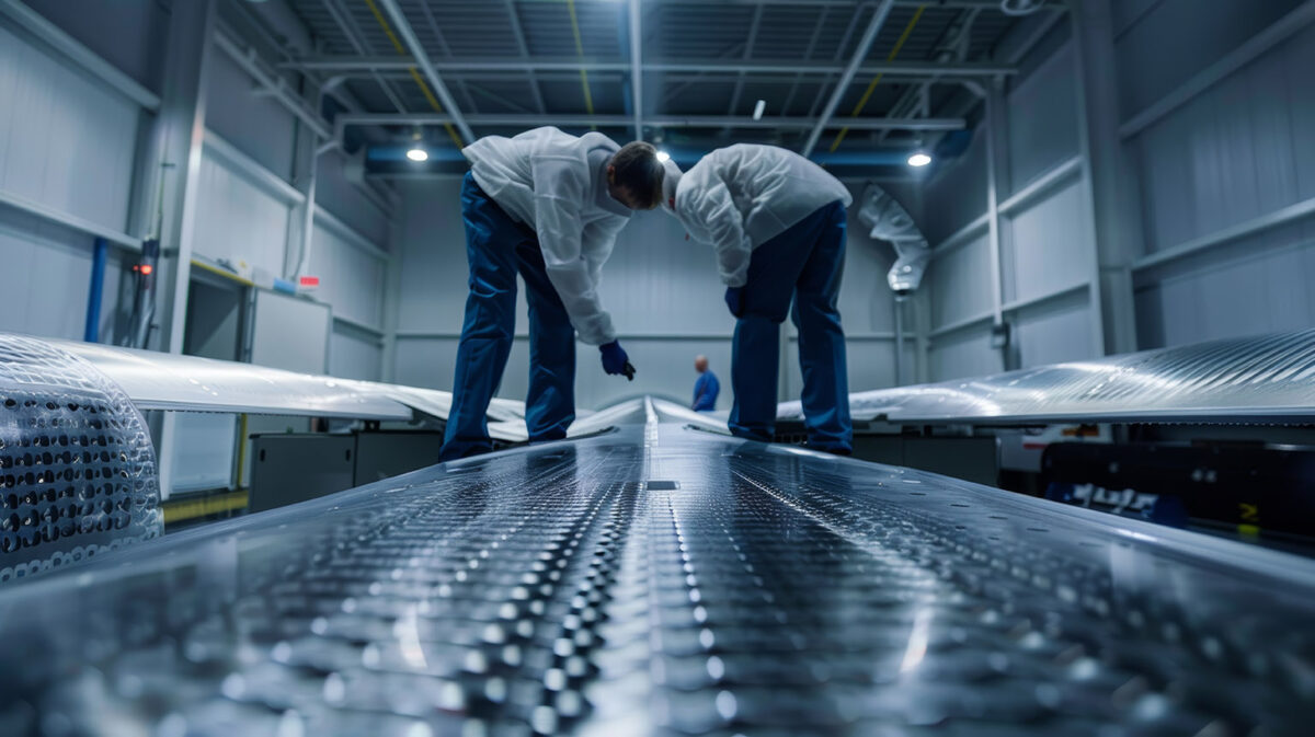 Precise forced clamping ensures geometric accuracy and prevents stress damage in large CFRP aerospace parts.