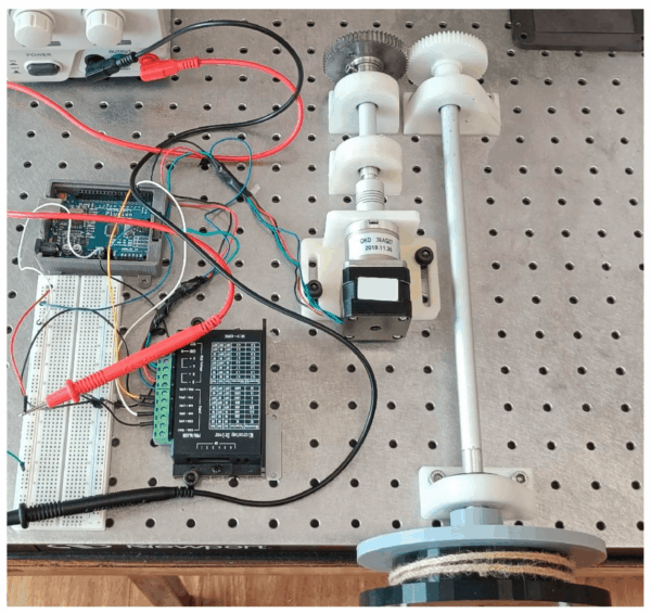 Researchers meshed the 3D-printed plastic gear samples with a metal gear before examining the wear on the gear teeth. Image courtesy of Additive Manufacturing Meets Gear Mechanics: Understanding Abrasive Wear Evolution in FDM-Printed Gears.