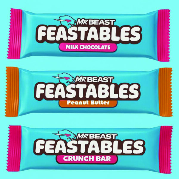 Feastables’ redesign embraces a unified brand color consistency approach as its singular chromatic signal. What was once a fragmented, flavor-shifting palette now becomes a powerful, cohesive brand block, creating shelf impact and reinforcing continuity across every consumer touchpoint. Design by Interact.