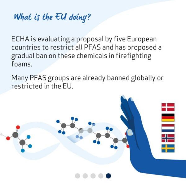 Denmark, Germany, the Netherlands, Norway, and Sweden assessed over 5,600 scientific and technical comments to prepare the ECHA proposal revision. Image courtesy of ECHA.