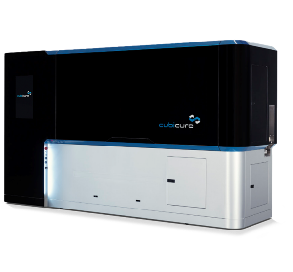 CubiCure’s Cerion production printer enabling hot lithography. Courtesy of CubiCure. 
