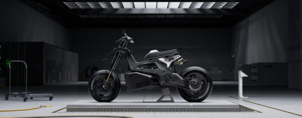 The ampliTexTM bodywork on the Ather Redux features a textured woven pattern, resembling carbon fiber. Courtesy of Bcomp.