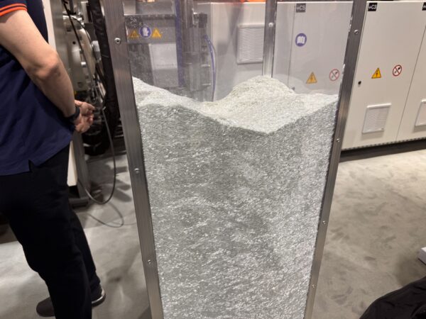 It is possible to tailor the fiber content and matrix to increase part performance and to reduce the unitary cost of the molded components.Courtesy of KraussMaffei. 